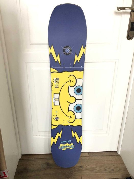 Piękna deska snowboardowa dla dziecka Salomon Spongebob 110 cm