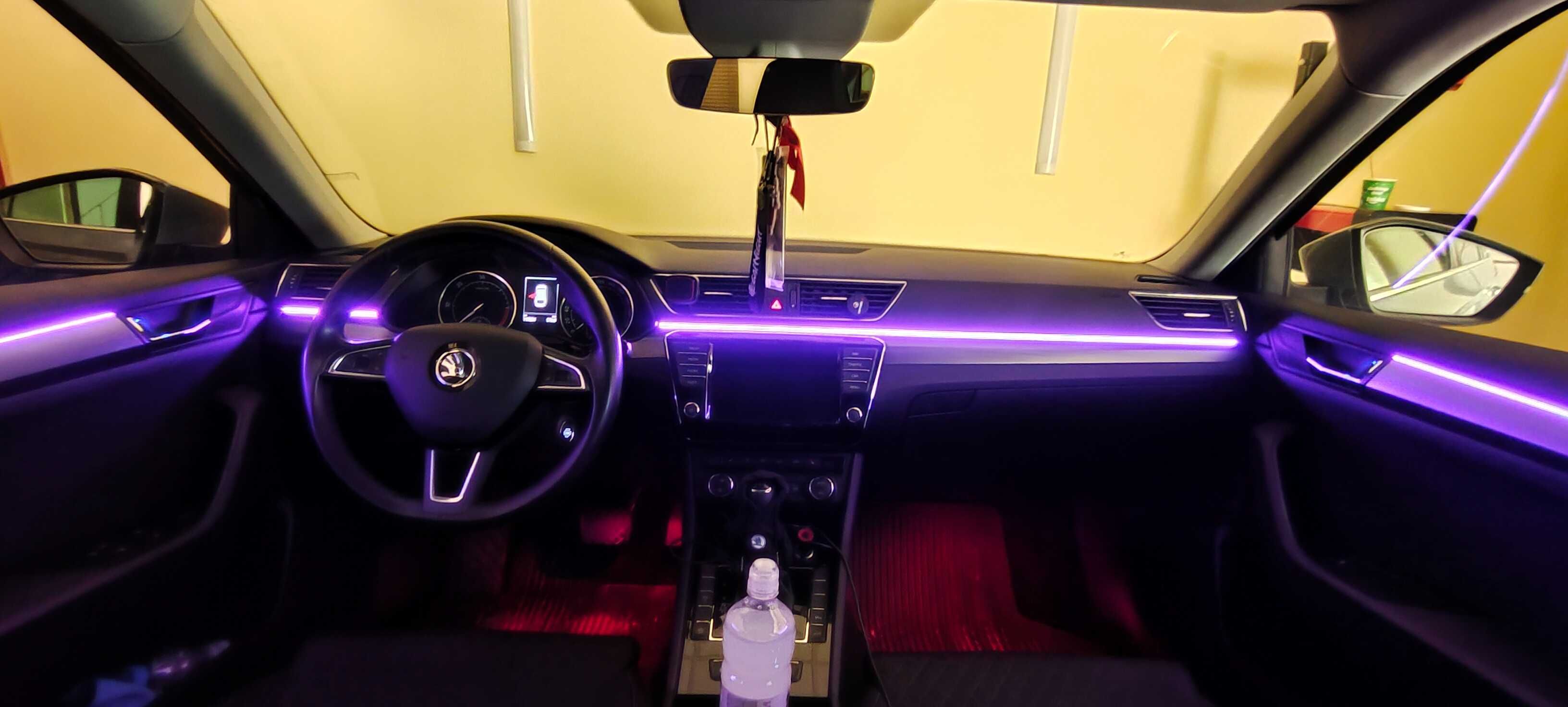 Ambient light oświetlenie wnętrza, radio android kamery