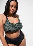 B.P.C biustonosz bikini bustier w cętki szybkoschnący r.42