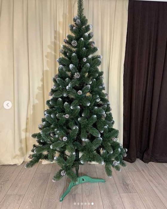 Розпродажа Ялинка заснеженная з шишками Искусственная Ель ЕЛКА АКЦИЯ