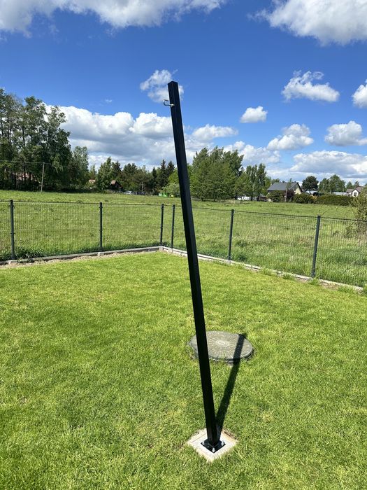 Maszt / słup do żagla ogrodowego + stopa NOWE