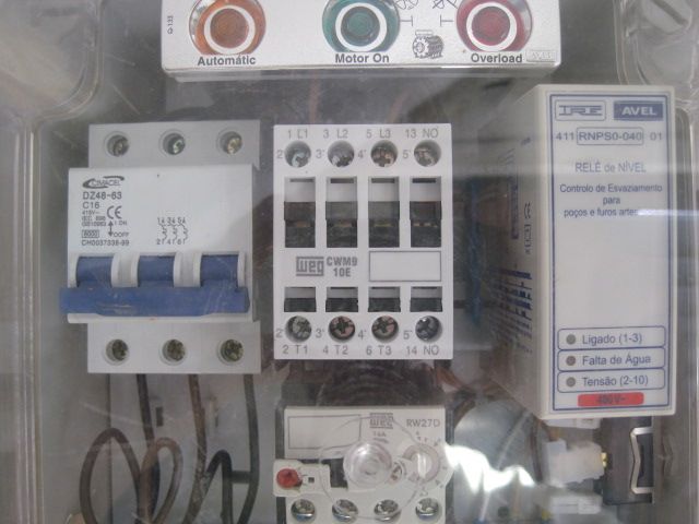 Quadro eléctrico para bomba de furo, como NOVO