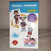 Puzzle postacie dla dzieci od 3 lat