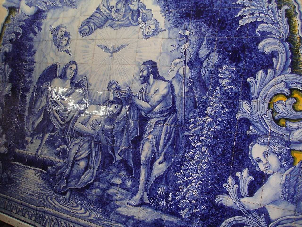 Painel em AZULEJO - pintura Manual