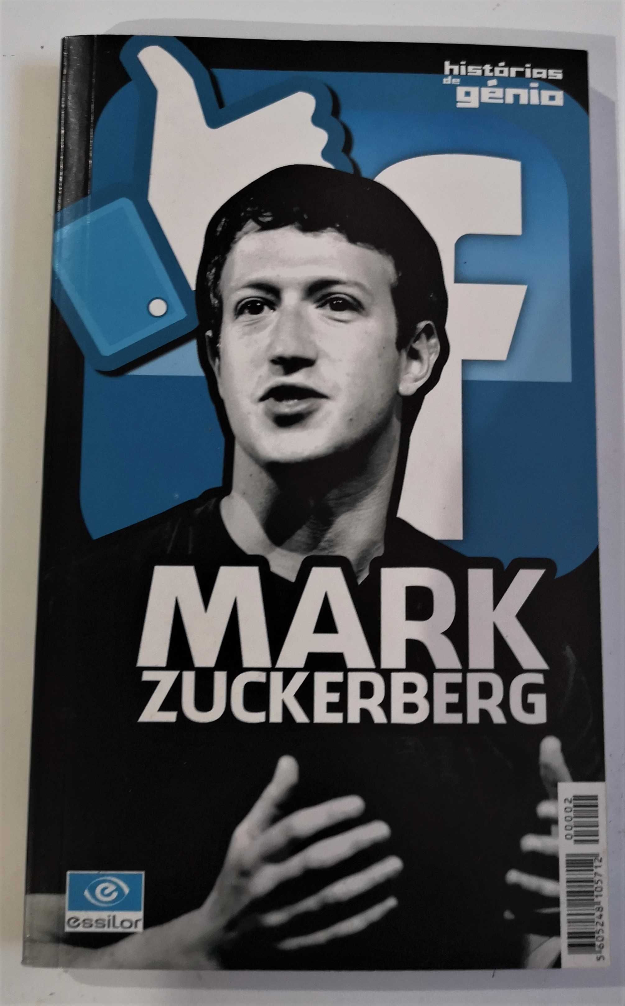 2 Livros. "História de Génios"-Zuckerberg, Steve Jobs,