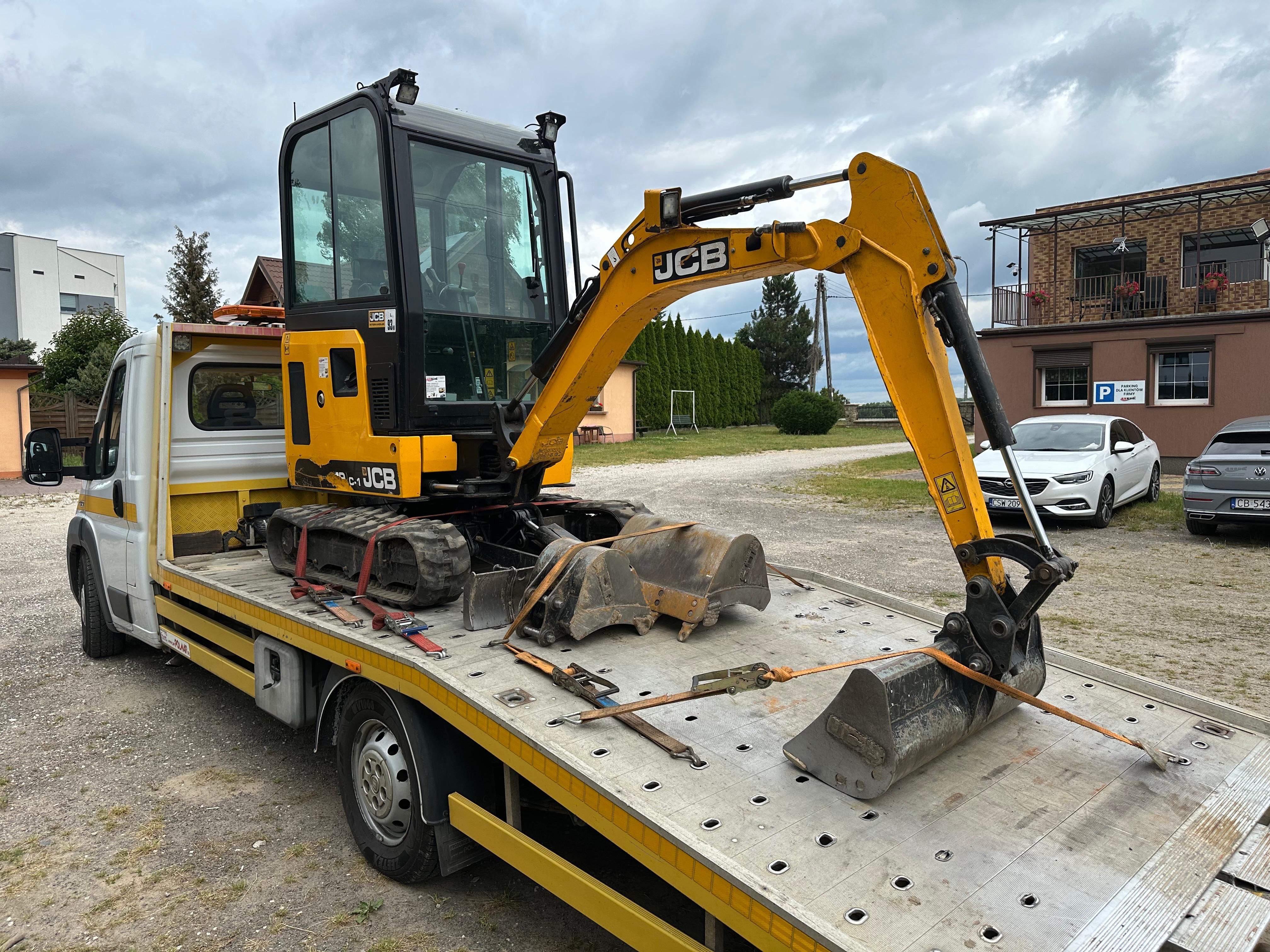 Mini koparka JCB 19C1 z 2022r. ładna 1900kg 3 łyżki SALON POLSKA 1 WŁ