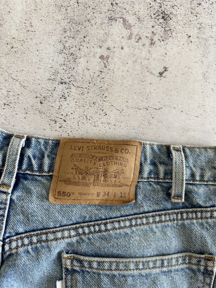 Винтажные джинсовые шорты Levis 550 оригинал Размер 34