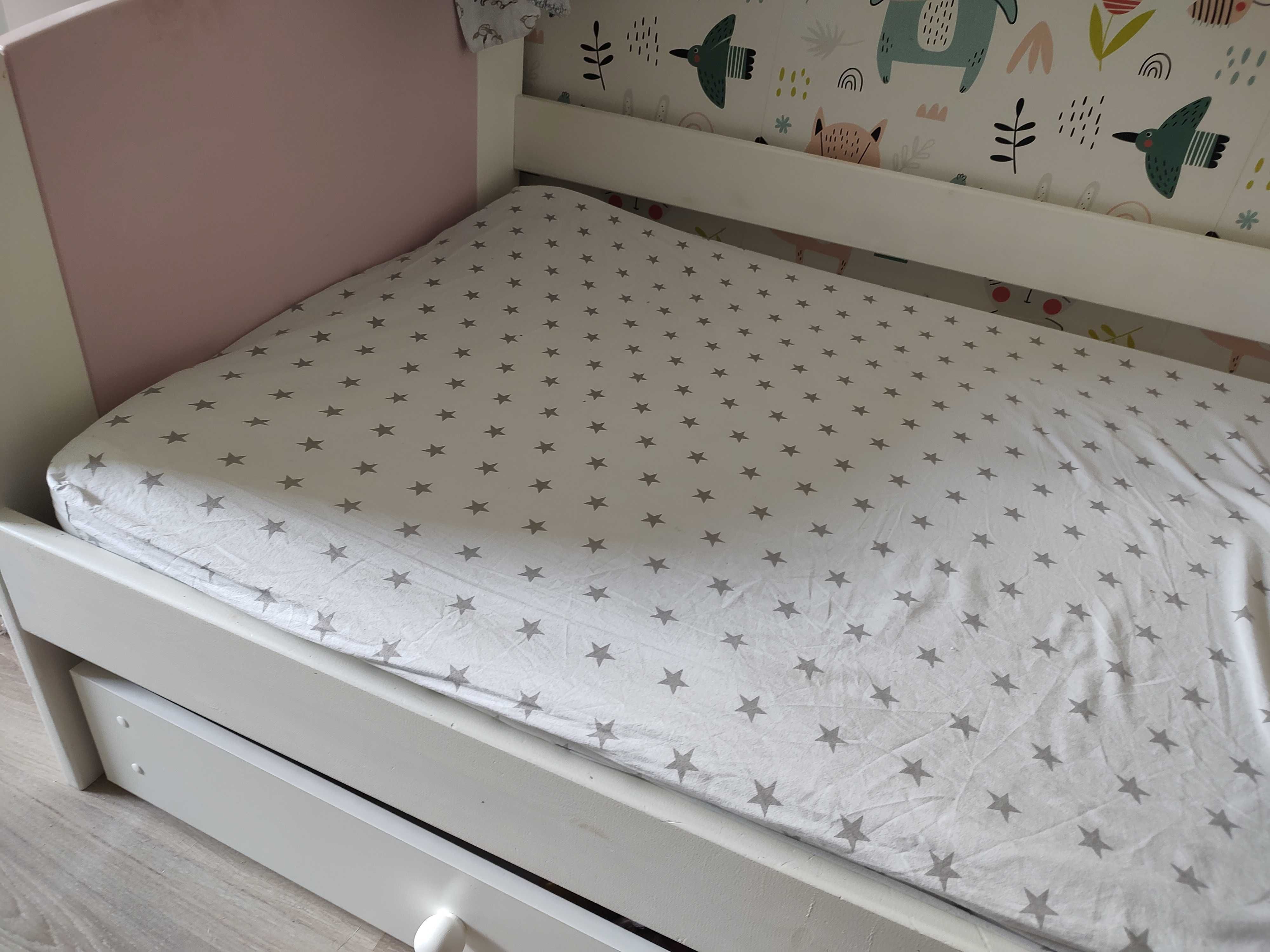 łóżko dla dziecka 160x80 + materac DOBRANOCKA HILDING dziecięcy