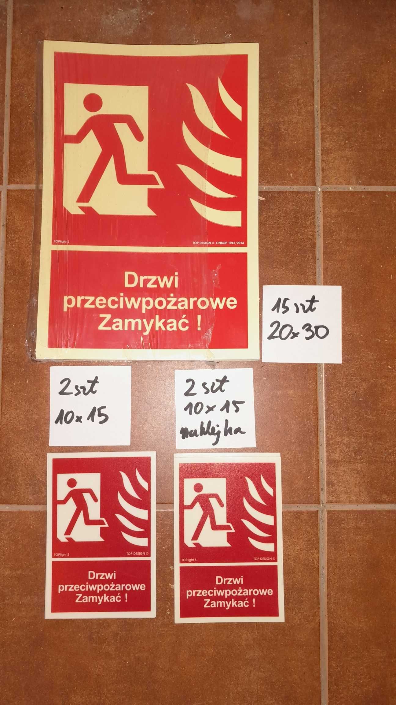 Tabliczka Drzwi Przeciwpożarowe Zamykać