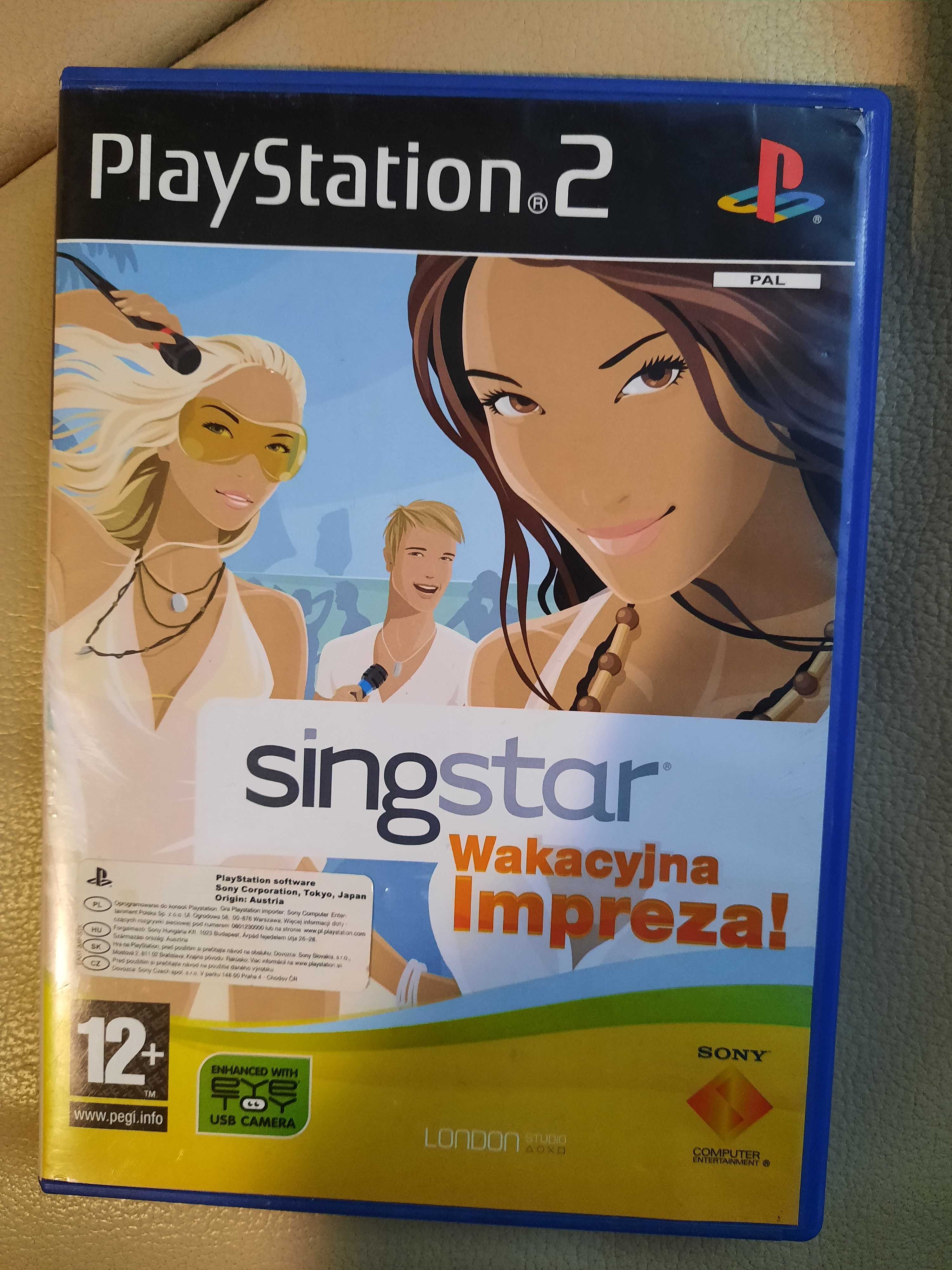 Singstar Wakacyjna Impreza Polskie Wydanie PS2