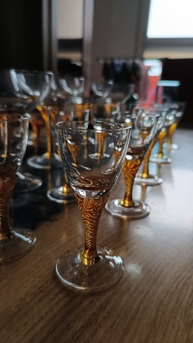 Zestaw kieliszków kryształowych Bohemia