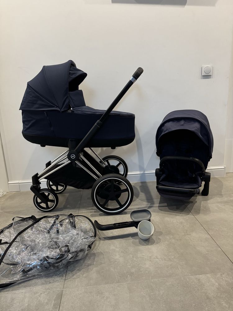 Cybex e-Priam 2.0 2w1 Granat / Chrome Black