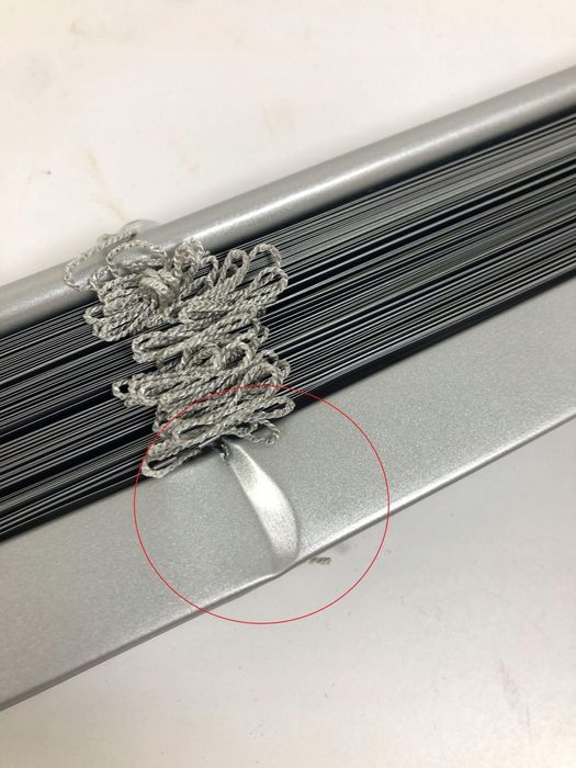 Aluminiowa żaluzja Gardinia srebrna 200x175 cm montaż ściana sufit