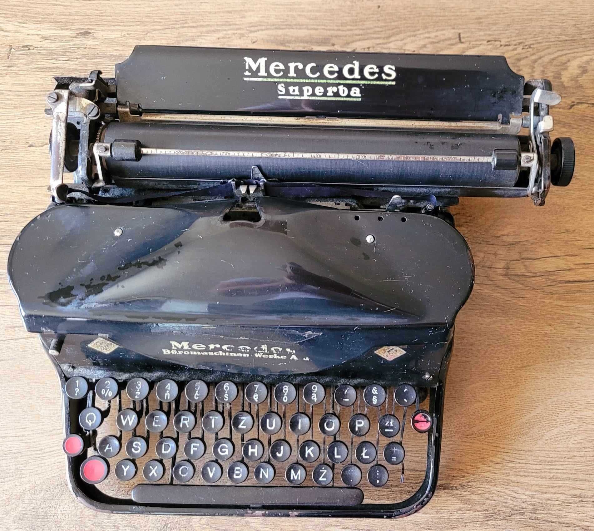 Maszyna do pisania Mercedes superba - maszyna do renowacji
