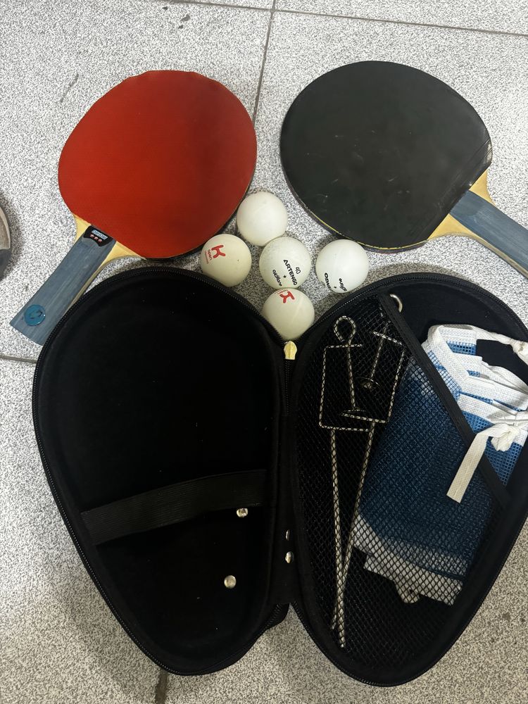 Kit ping pong com mala