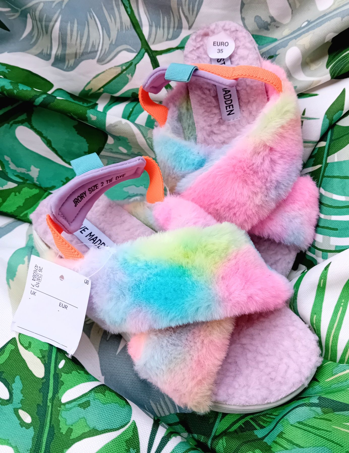 Steve Madden Puchate Tie Dye Śliczne rozmiar 35