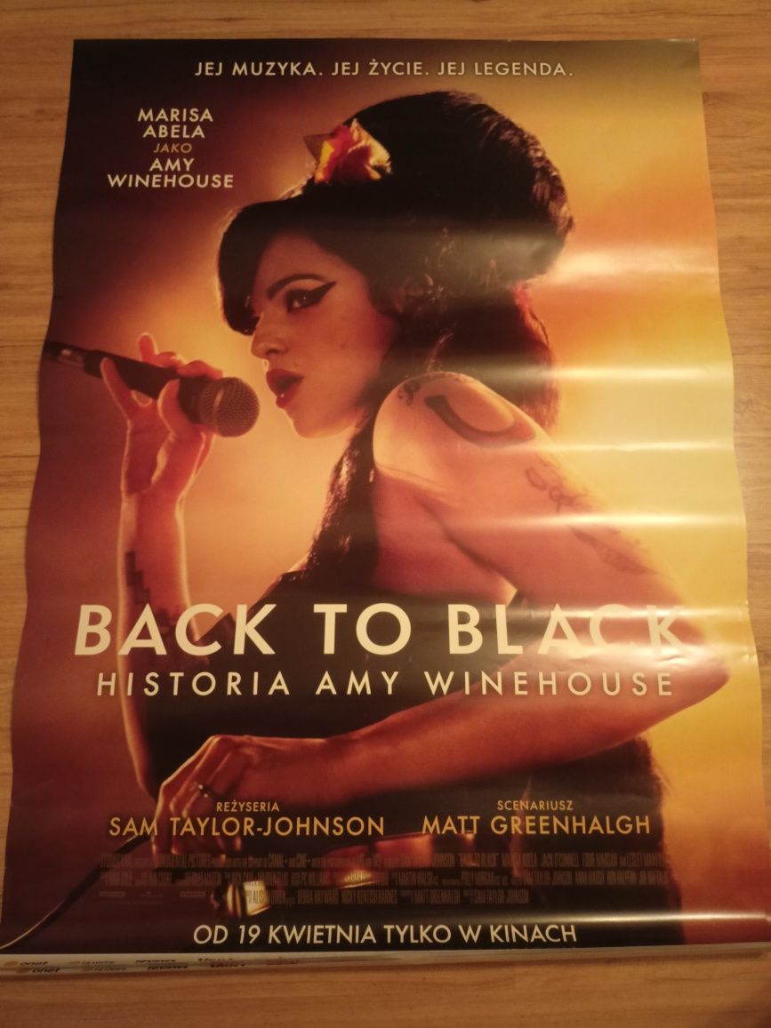 Plakat z filmu "Back to black historia Amy Winehouse"