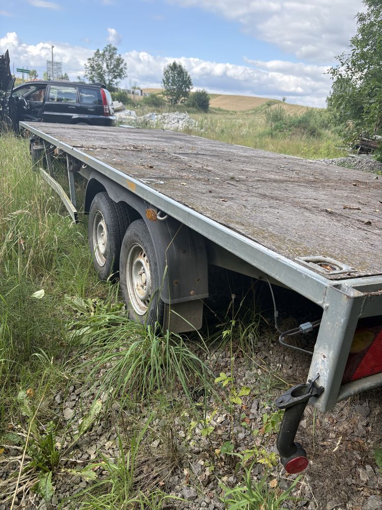 Laweta dwuosiowa z obrotnicą – solidna, ocynkowana