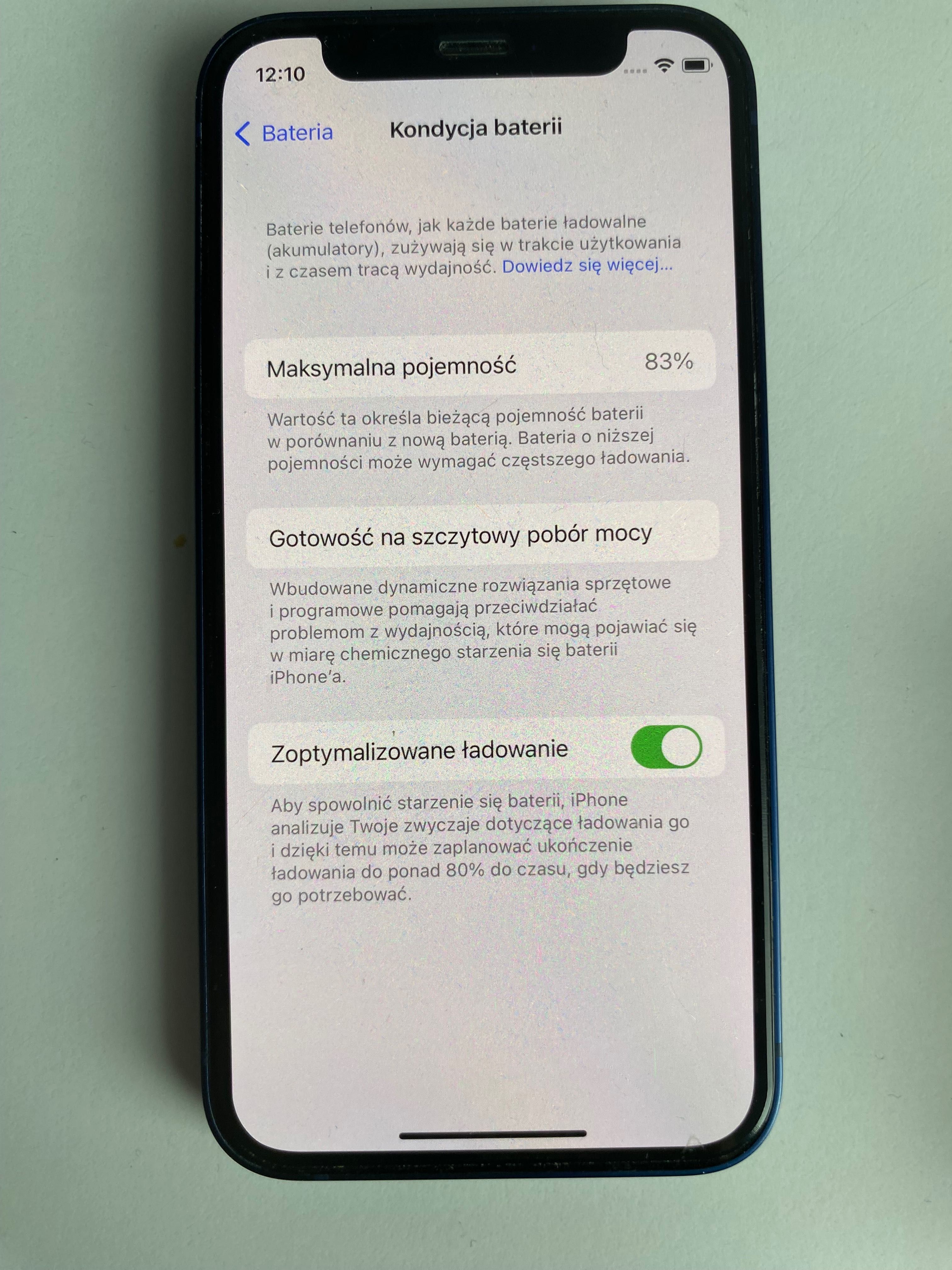 iPhone 12 mini z opakowaniem