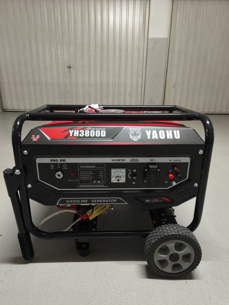 Gerador a gasolina monofásico 3000watts arranque eléctrico