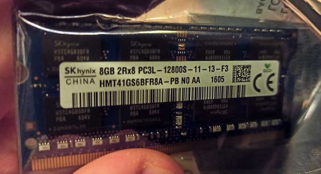 Nowa pamięć RAM DDR3L SK hynix 8 GB 12800S 1600 MHz