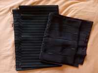 Tkanina bawełna kupon 2,8 x 0,9 m brąz w prążki
