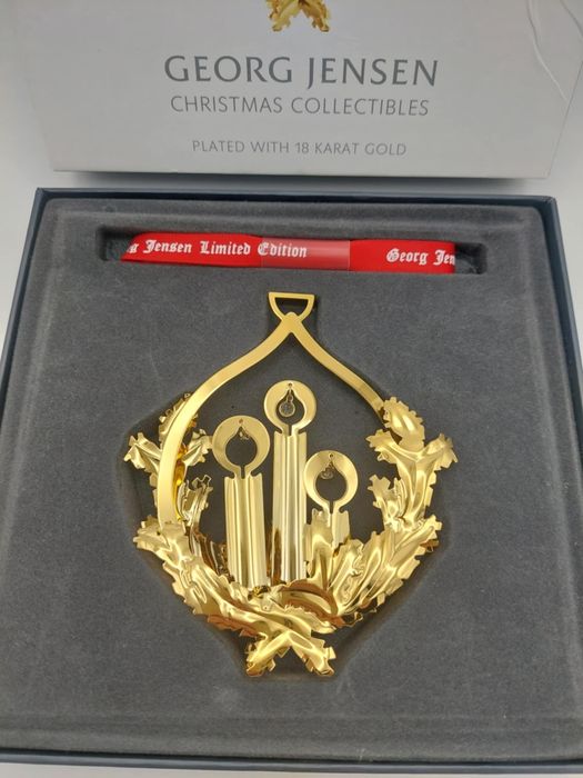 Retrro/vintage styl bombka platerowana 18k złotem