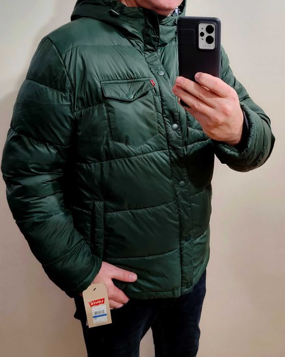 Levi`s легкий чоловічий пуховик левайс парки зимова куртка левіс