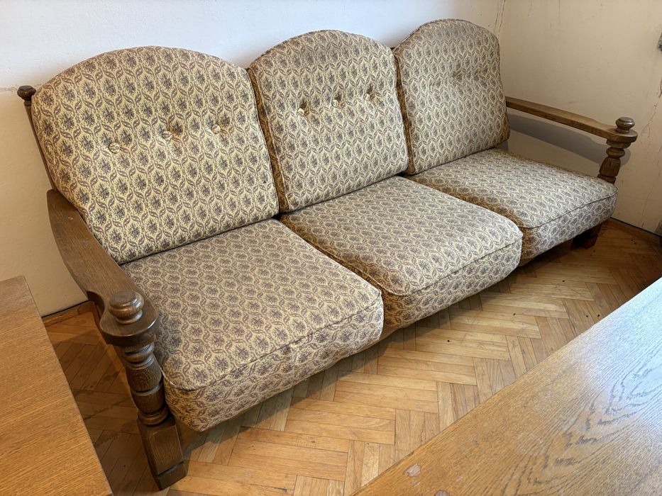 Zestaw wypoczynkowy mebli Mieszko PRL epokowy