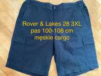 Rover & Lakes rozm 28 3XL męskie cargo granatowe krótkie spodenki