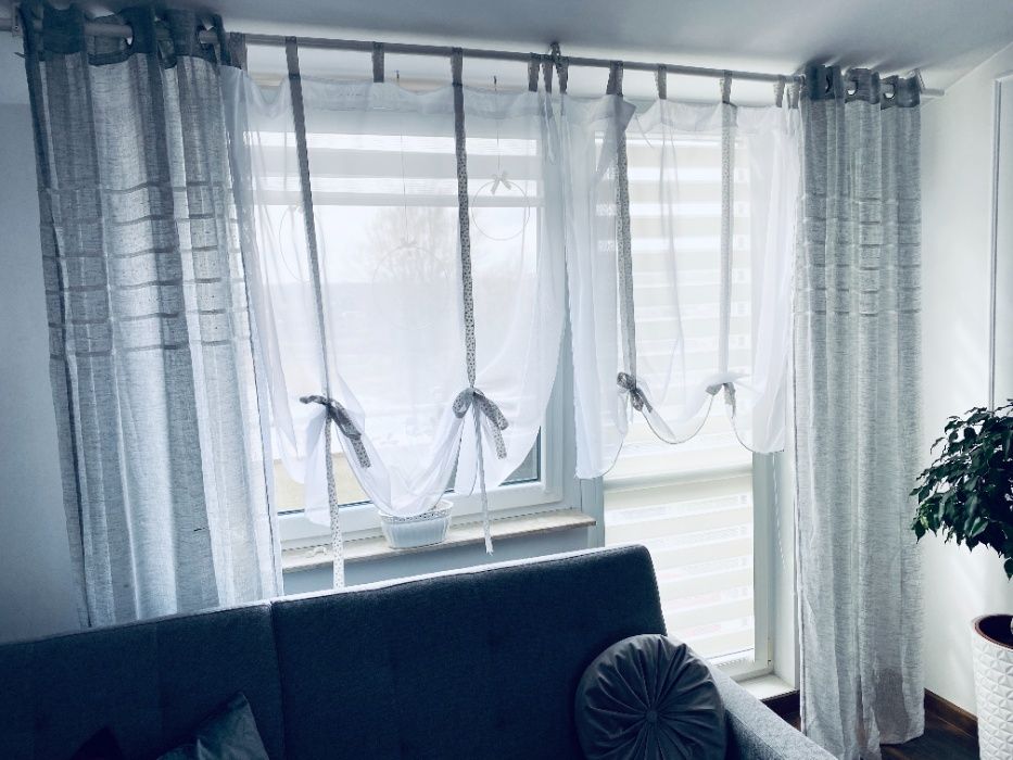 Firanka serca kokardy firana