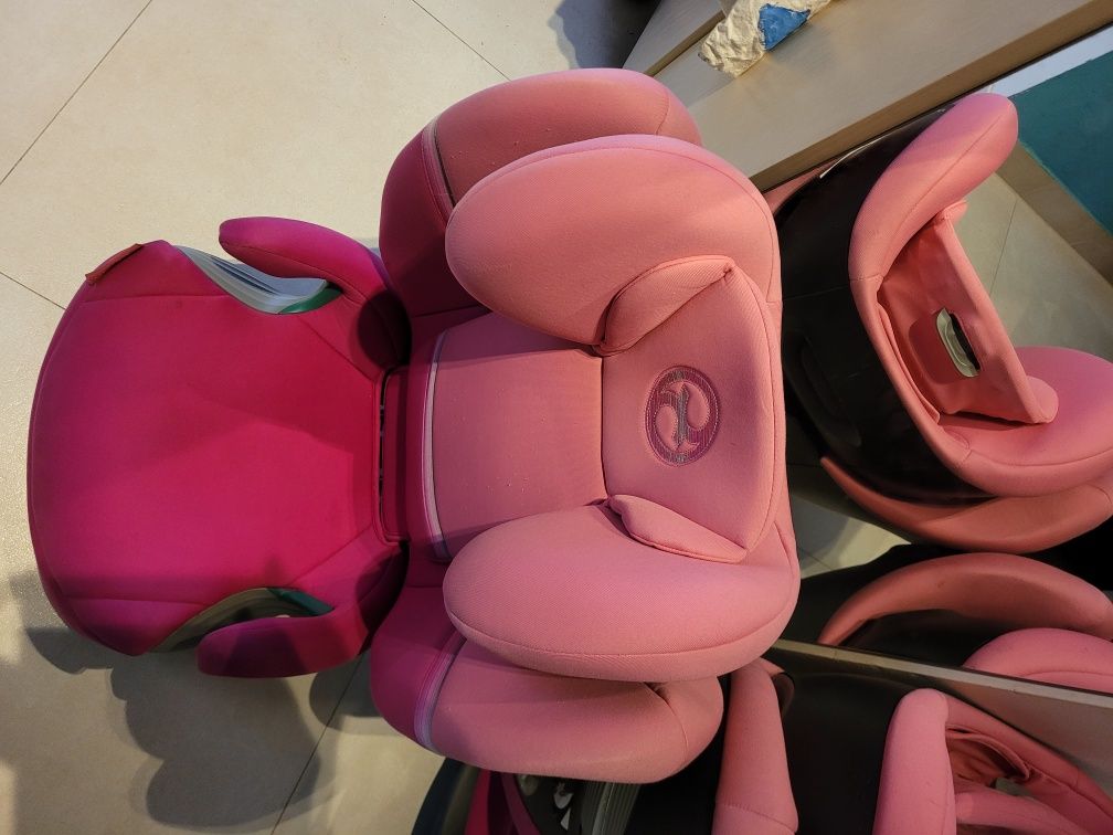 Cybex Solution S-Fix Fotelik Samochodowy 15-36kg 4* ADAC różowy