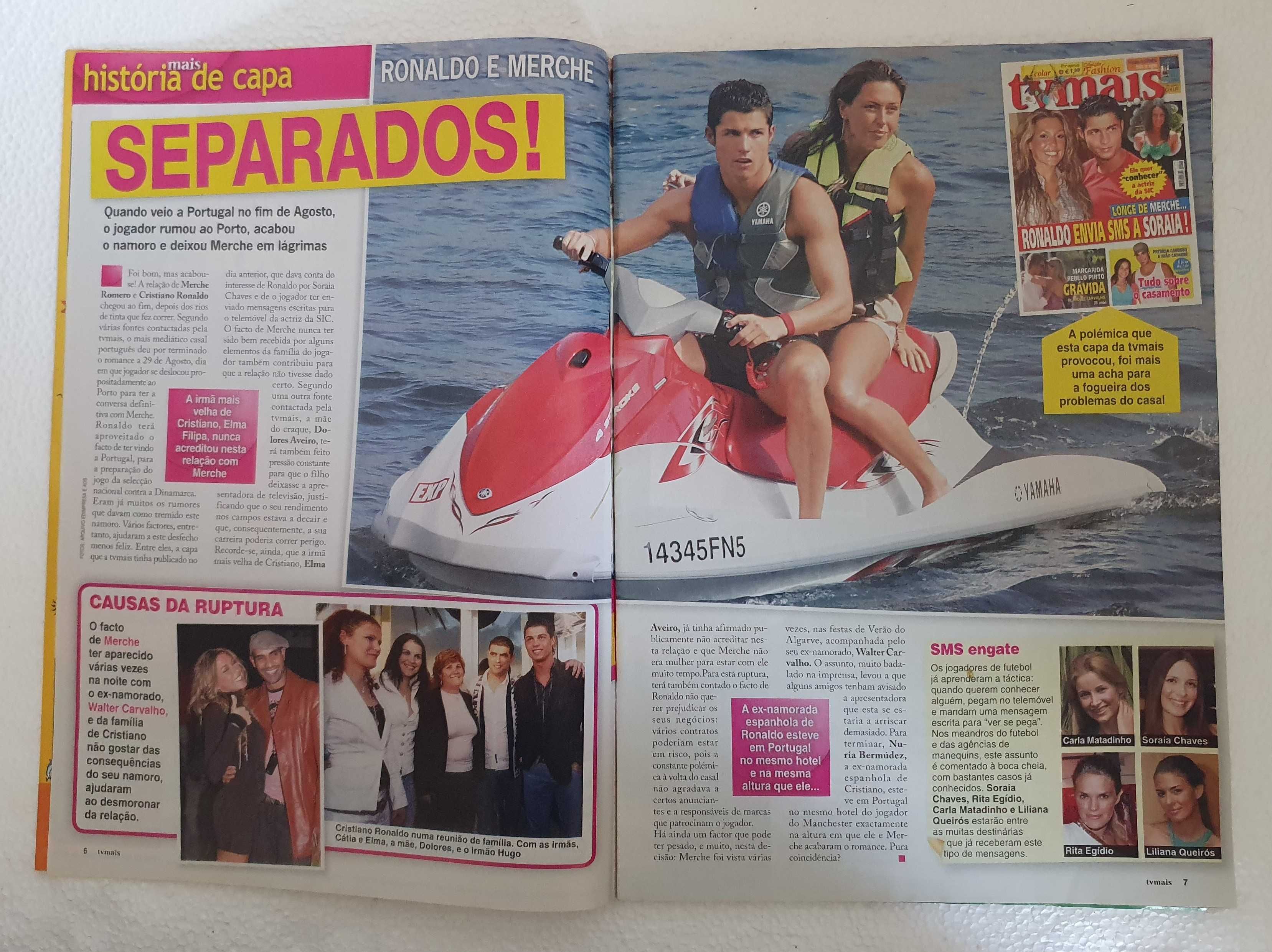 Revista TV Mais nº 713/2006 (Cristiano Ronaldo CR7 e Merche Romero)