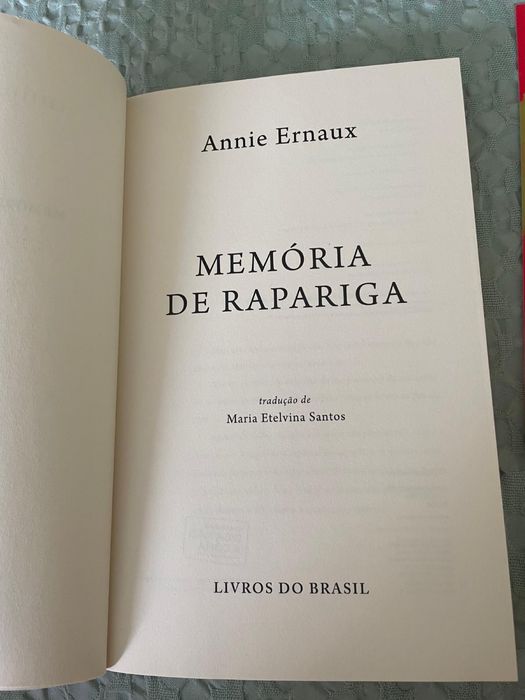 Livro “Memória de Rapariga”