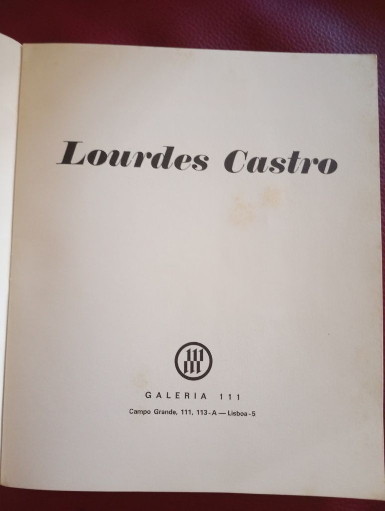 Lourdes Castro catálogo da exposição na Galeria 111 em outubro de 1970