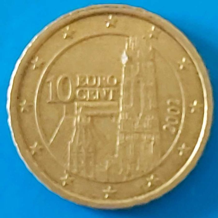 10 Cêntimos de 2002 da Áustria, Santo Estevão