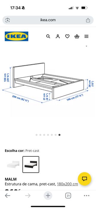 Cama king size com 2 mesas cabeceira