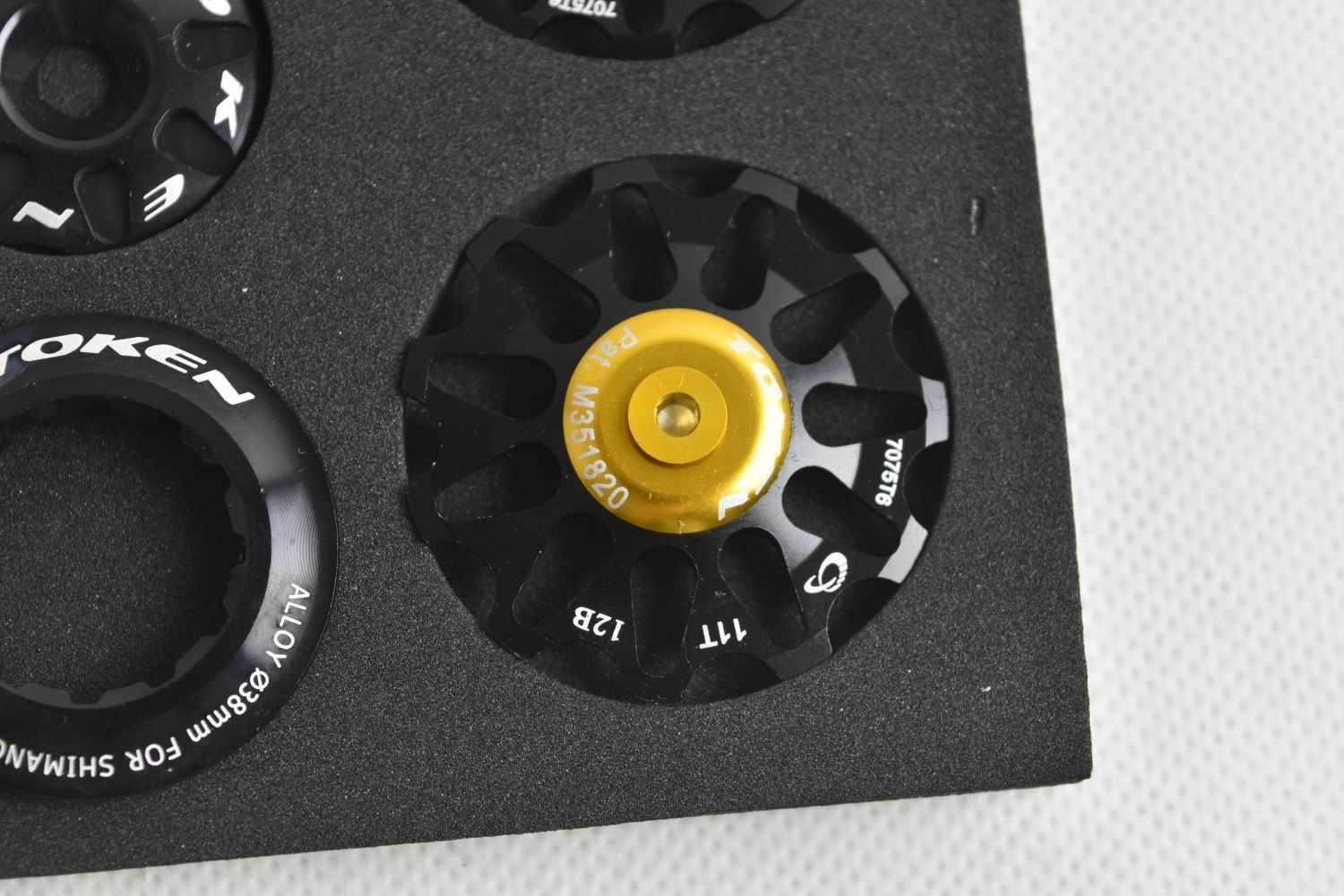 NOWY zestaw tuningowy TOKEN bling box black ! pod shimano !