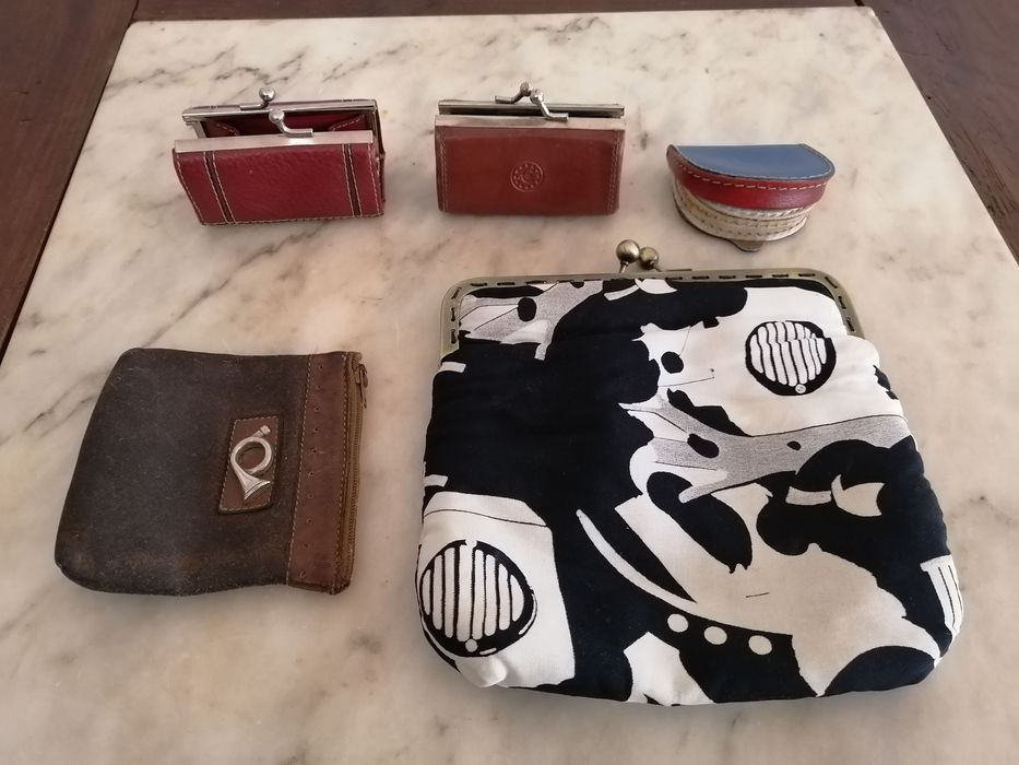 conjunto de porta moedas