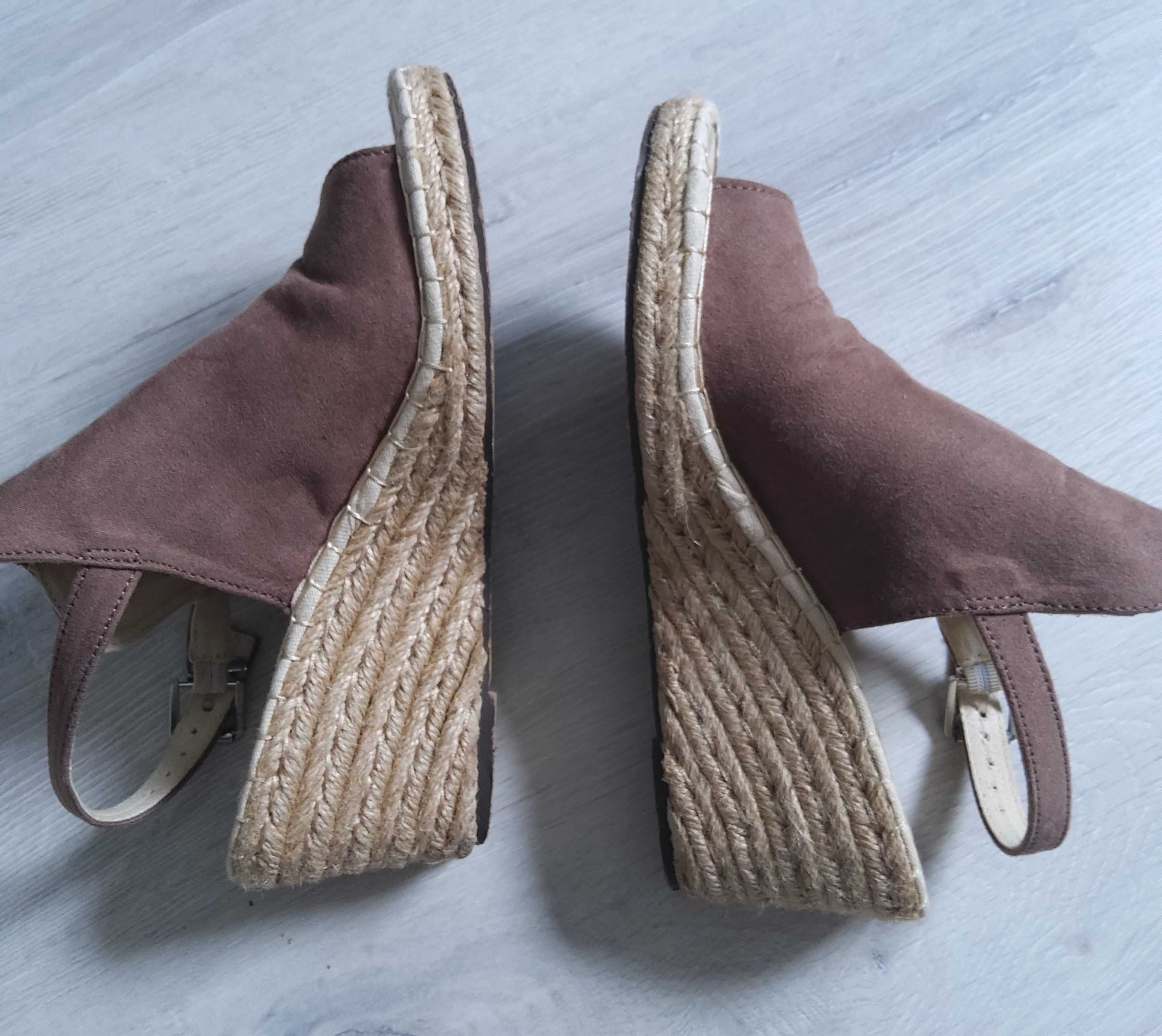 Damskie sandały espadryle na koturnie Diverse r. 38