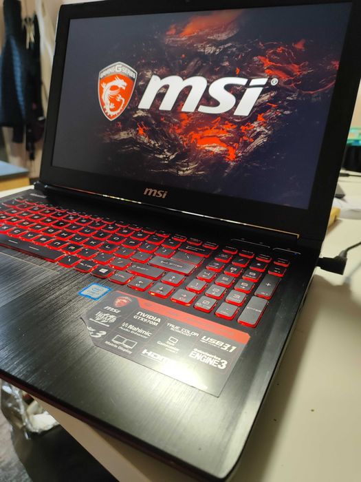 Potężny Laptop Gamingowy MSI i7-6700HQ, 16GB, 1TB SSD