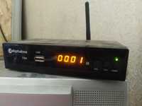 Alphabox Т24 приёмник DTV-T2, блок питания Rgb 315, WI-Fi адаптер.