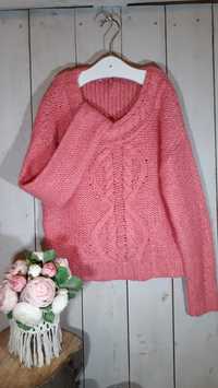 Sweter rozowy ciepły