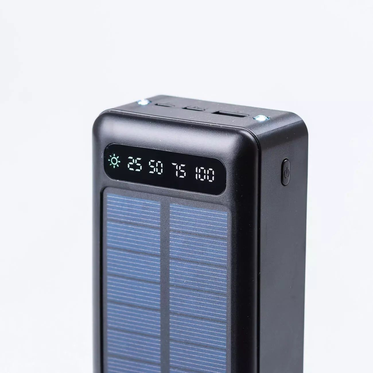 Хіт продажів, Повербанк, 50000 mAh із сонячною батареєю USB-С/USB-A/mi