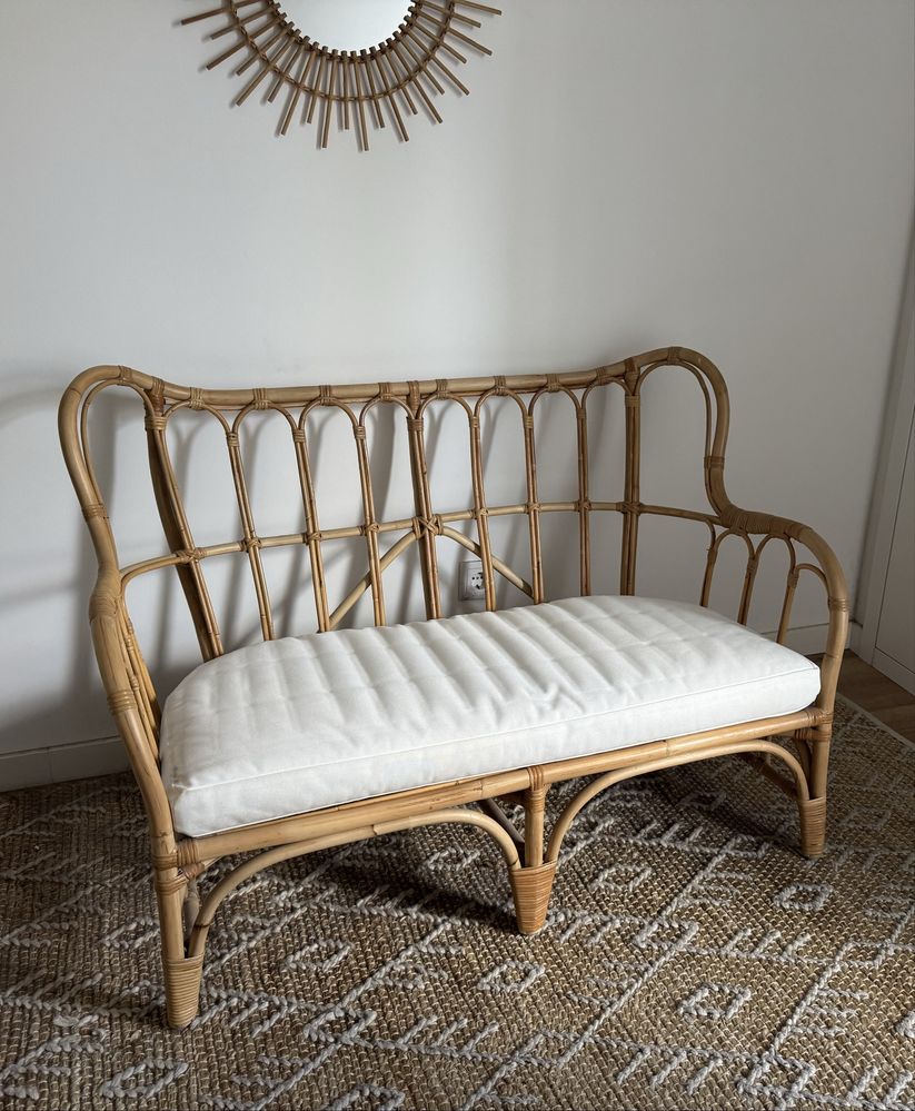 Sofá de Rattan de Exterior 2 Lugares