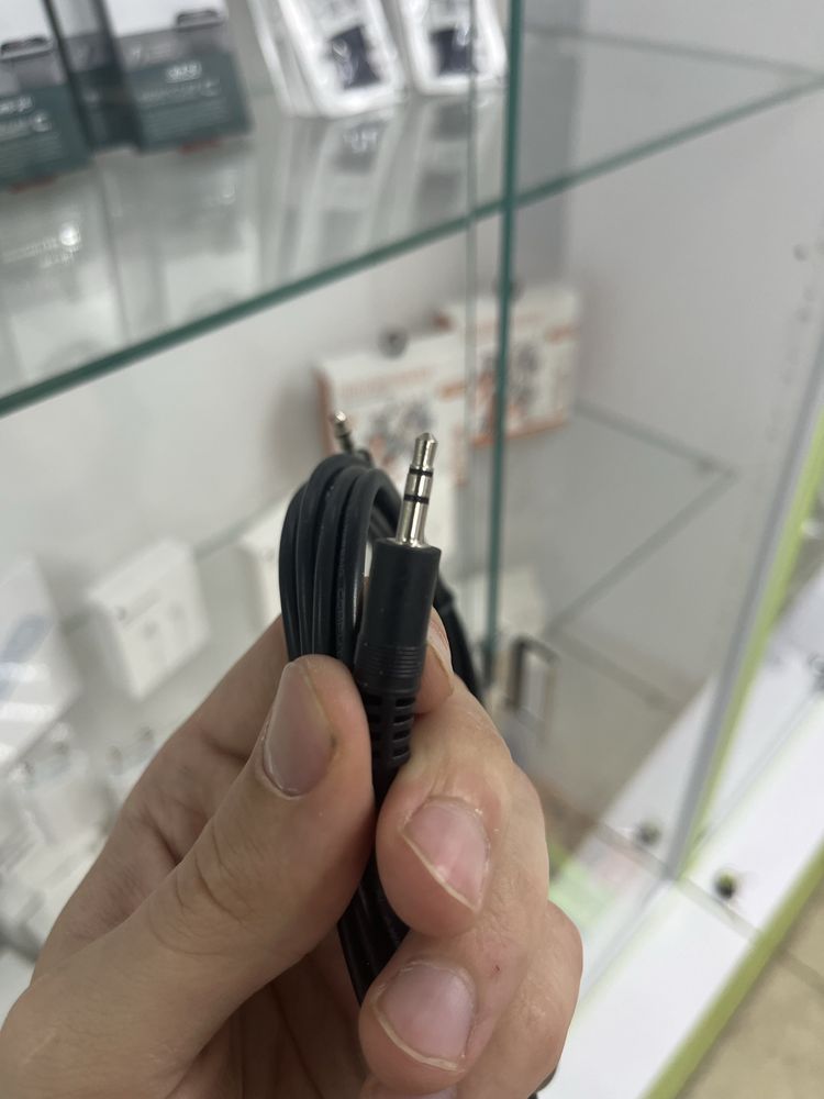 Кабель 3 метра AUX 3,5 mm black чорний подовжувач