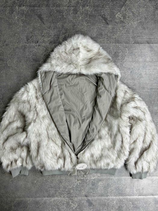 Бомбер двусторонній Аляска куртка сіра Bomber куртка зіпка курточка