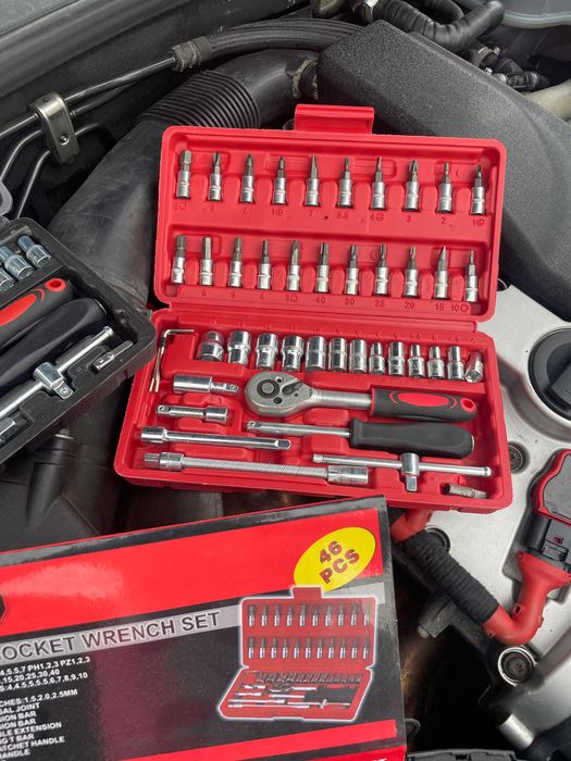 Zestaw Kluczy Nasadowych 46el TORX + Grzechotka – Super Jakość!