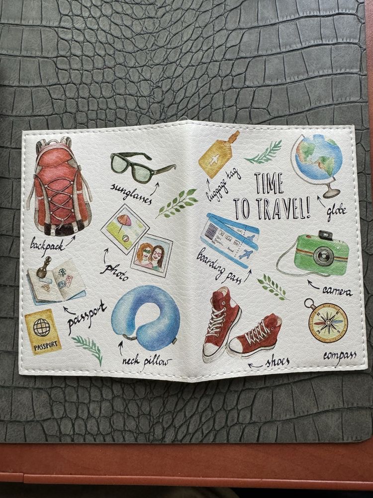 Etui pokrowiec na paszport time to travel