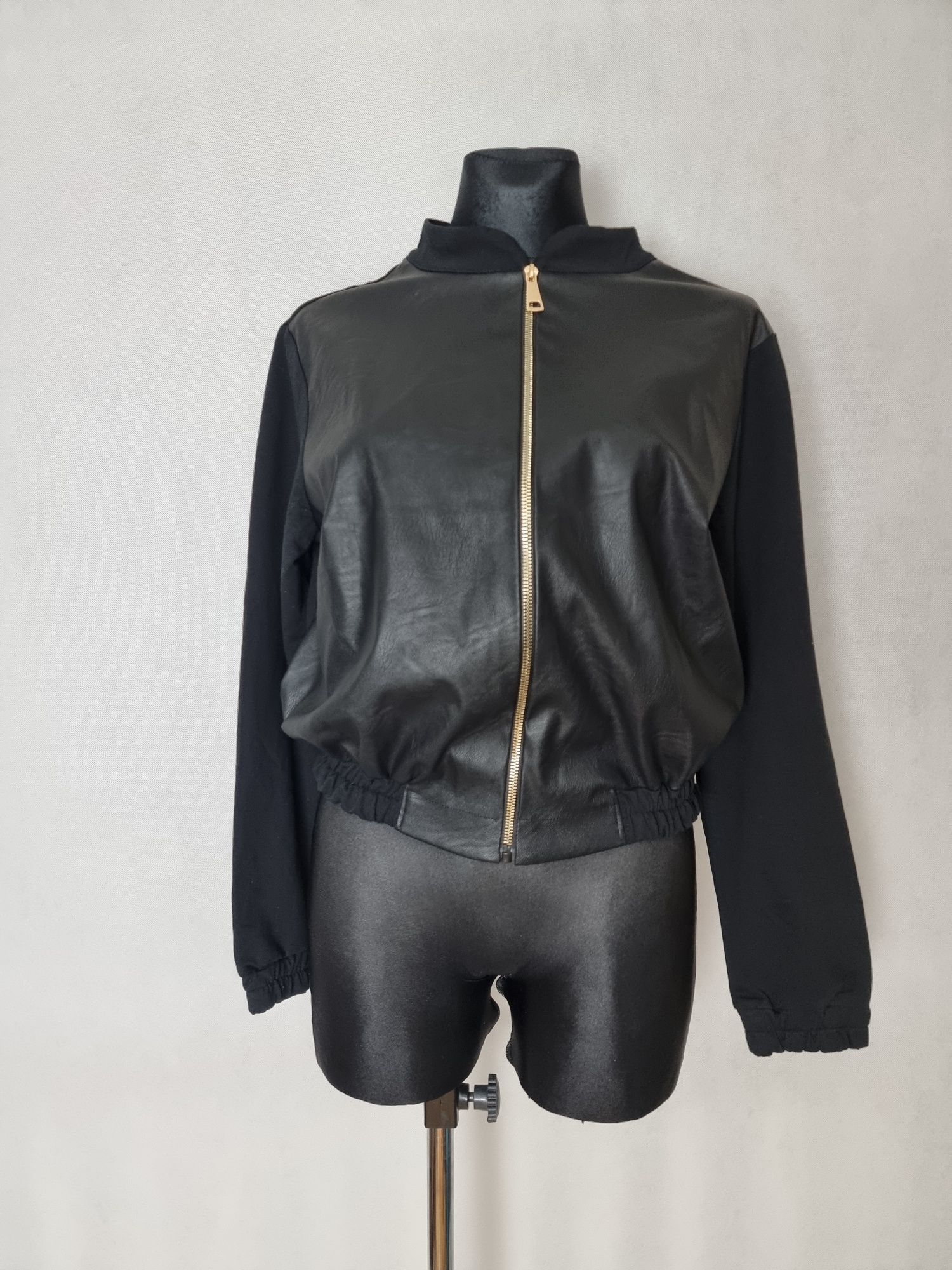 105 My Vogue  Bomberka ekoskórka damska z kotem r.1 s/m Melekmonika85